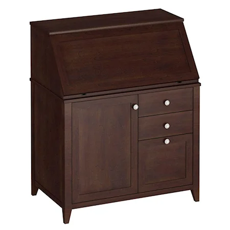 Secretary Desk with File Drawer and Storage